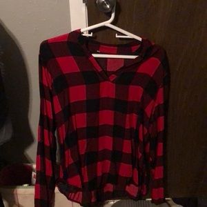 Red plaid shirt